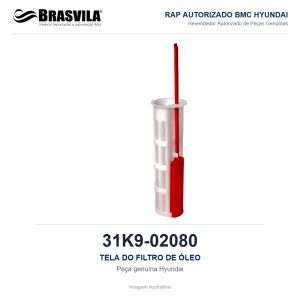 TELA DO FILTRO DE ÓLEO HYUNDAI 31K9-02080 – GENUÍNO – imagem ilustrativa