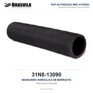 MANGUEIRA HIDRÁULICA DE BORRACHA HYUNDAI 31N8-13090 – GENUÍNO – imagem ilustrativa