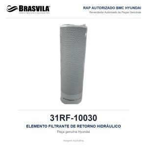 ELEMENTO FILTRANTE DE RETORNO HIDRÁULICO HYUNDAI 31RF-10030 – GENUÍNO – imagem ilustrativa