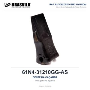 DENTE DA CAÇAMBA HYUNDAI 61N4-31210GG-AS – GENUÍNO – imagem ilustrativa