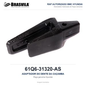 ADAPTADOR DO DENTE DA CAÇAMBA HYUNDAI 61Q6-31320-AS – GENUÍNO – imagem ilustrativa