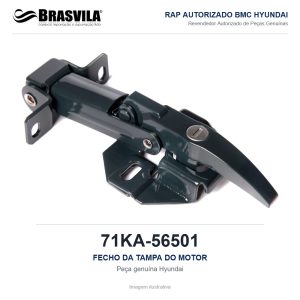 FECHO DA TAMPA DO MOTOR HYUNDAI 71KA-56501 – GENUÍNO – HX380L / HX430L – imagem ilustrativa