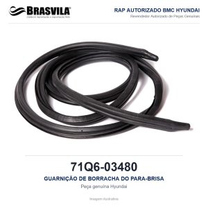 GUARNIÇÃO DE BORRACHA DO PARA-BRISA HYUNDAI 71Q6-03480 – GENUÍNO – imagem ilustrativa