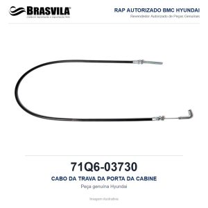 CABO DA TRAVA DA PORTA DA CABINE HYUNDAI 71Q6-03730 – GENUÍNO – R210LC-9 – imagem ilustrativa