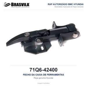 FECHO DA CAIXA DE FERRAMENTAS HYUNDAI 71Q6-42400 – GENUÍNO – R210LC-9 / R220LC-9S / R220LC-9A / R260LC-9S – imagem ilustrativa