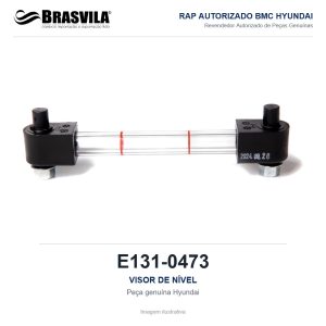 VISOR DE NÍVEL HYUNDAI E131-0473 – GENUÍNO – R210LC-7 / R210LC-9 / R220LC-9S / R140LC-9 – imagem ilustrativa