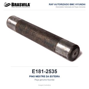 PINO MESTRE DA ESTEIRA HYUNDAI E181-2535 – GENUÍNO – R140LC-9 / R140LC-9S / R140LC-7 / R160LC-9 – imagem ilustrativa
