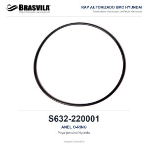 ANEL O-RING HYUNDAI S632-220001 – GENUÍNO – imagem ilustrativa