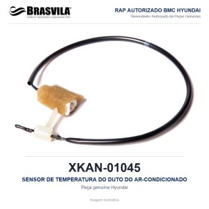 SENSOR DE TEMPERATURA DO DUTO DO AR-CONDICIONADO HYUNDAI XKAN-01045 – GENUÍNO – R210LC-7 / R250LC-7 / R80-7 / R110-7 – imagem ilustrativa
