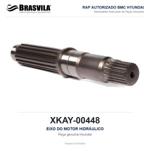 EIXO DO MOTOR HIDRÁULICO HYUNDAI XKAY-00448 – GENUÍNO – imagem ilustrativa