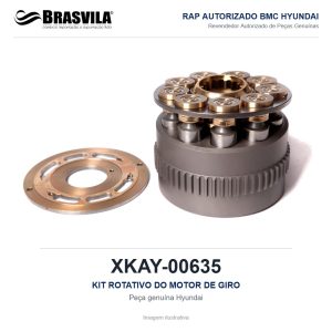 KIT ROTATIVO DO MOTOR DE GIRO HYUNDAI XKAY-00635 – GENUÍNO – imagem ilustrativa
