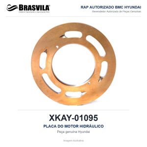 PLACA DO MOTOR HIDRÁULICO HYUNDAI XKAY-01095 – GENUÍNO – imagem ilustrativa