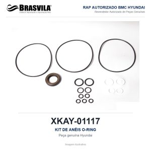 KIT DE ANÉIS O-RING HYUNDAI XKAY-01117 – GENUÍNO – imagem ilustrativa
