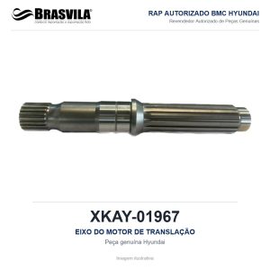 EIXO DO MOTOR DE TRANSLAÇÃO HYUNDAI XKAY-01967 – GENUÍNO – R210LC-9 / R220LC-9S / R220LC-9A / R140LC-9 – imagem ilustrativa