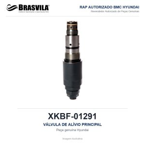 VÁLVULA DE ALÍVIO PRINCIPAL HYUNDAI XKBF-01291 – GENUÍNO – R210LC-9 / R220LC-9S / R260LC-9S / R140LC-9 – imagem ilustrativa