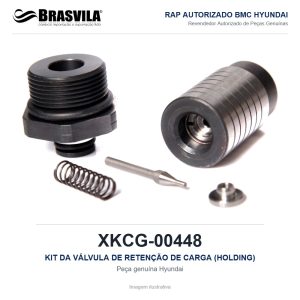 KIT DA VÁLVULA DE RETENÇÃO DE CARGA (HOLDING) HYUNDAI XKCG-00448 – GENUÍNO – R290LC-9 / R300LC-9S / R300LC-9A – imagem ilustrativa