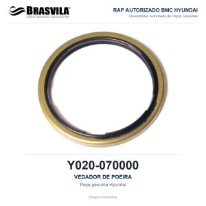 VEDADOR DE POEIRA HYUNDAI Y020-070000 – GENUÍNO – imagem ilustrativa